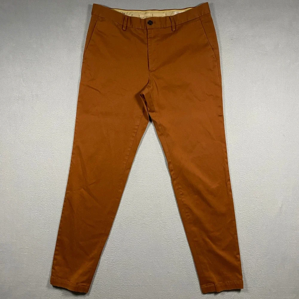 Banana Republic Rapid Movement Chinos Mens 34x34 Orange Slim Fit Pants